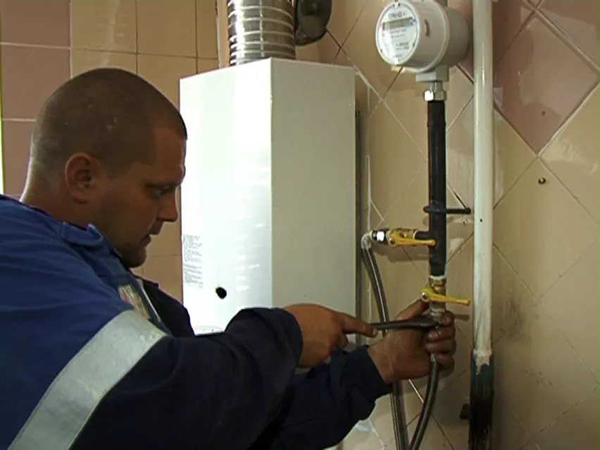 Установка газового счетчика
