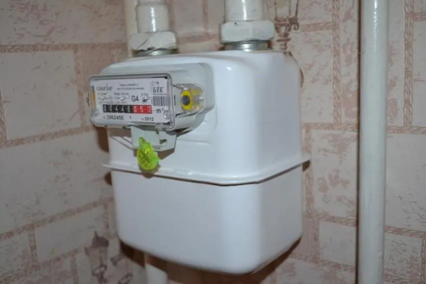 Диафрагменный газовый счетчик