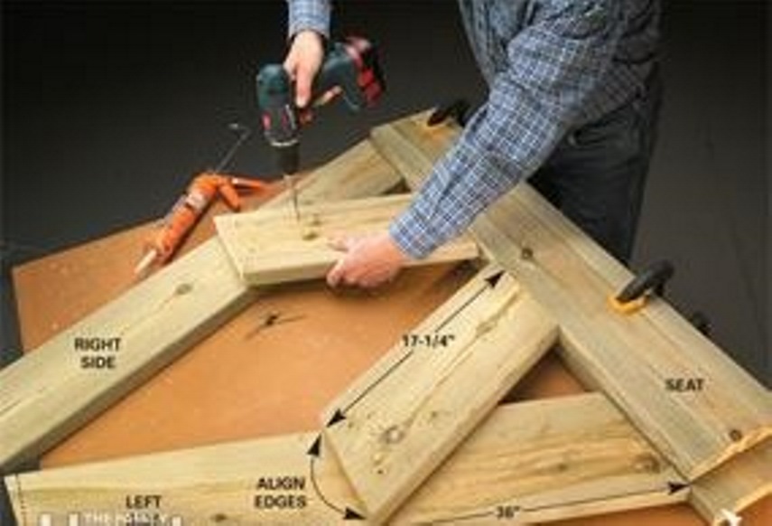 Как сделать деревянную скамью из подручных материалов: экстрабыстрый мастер-класс