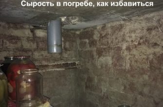 Сырость в погребе