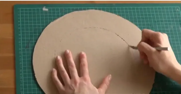 основа венка - картонное кольцо