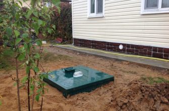 Очистное сооружение у частного дома