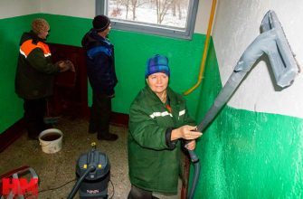 Уборка подъезда - очистка стен раз в год