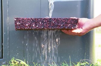 Вода проходит через водопроницаемый асфальт