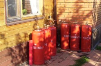 Газовые баллоны в частном доме