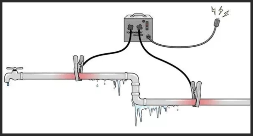 Подключение инвертора к замерзшей трубе