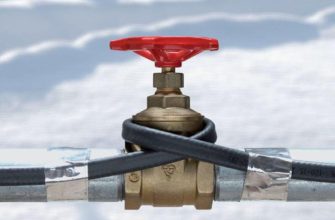 Кабель греет трубу