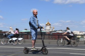 Электросамокат в городе
