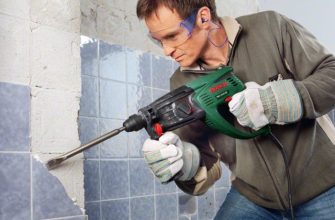 Перфоратор, скалывание плитки