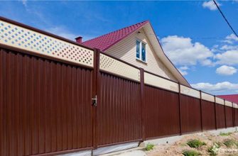 Забор из профнастила