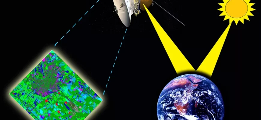 Участки земли со спутника