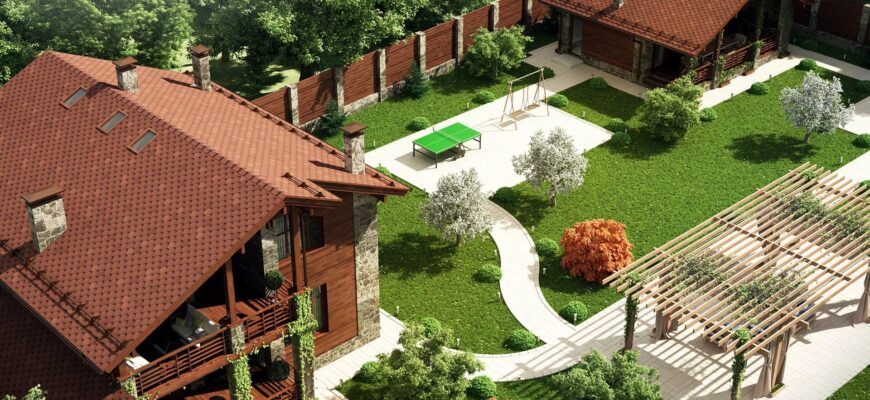 Дом с постройками