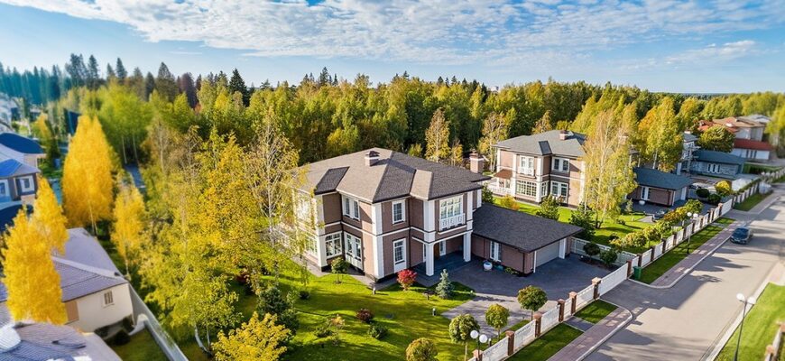 Коттеджный поселок, отступы