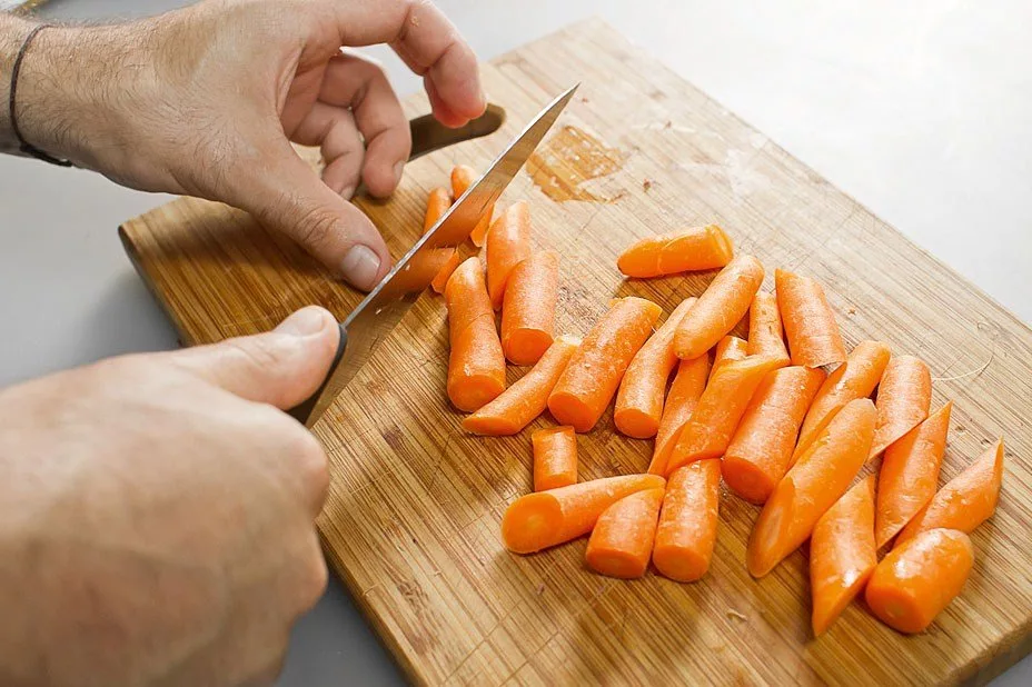 Резка моркови