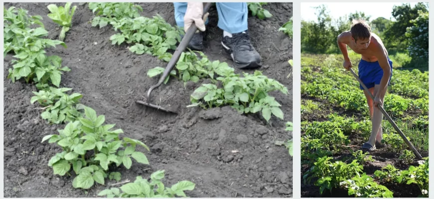 как и чем окучивать картофель