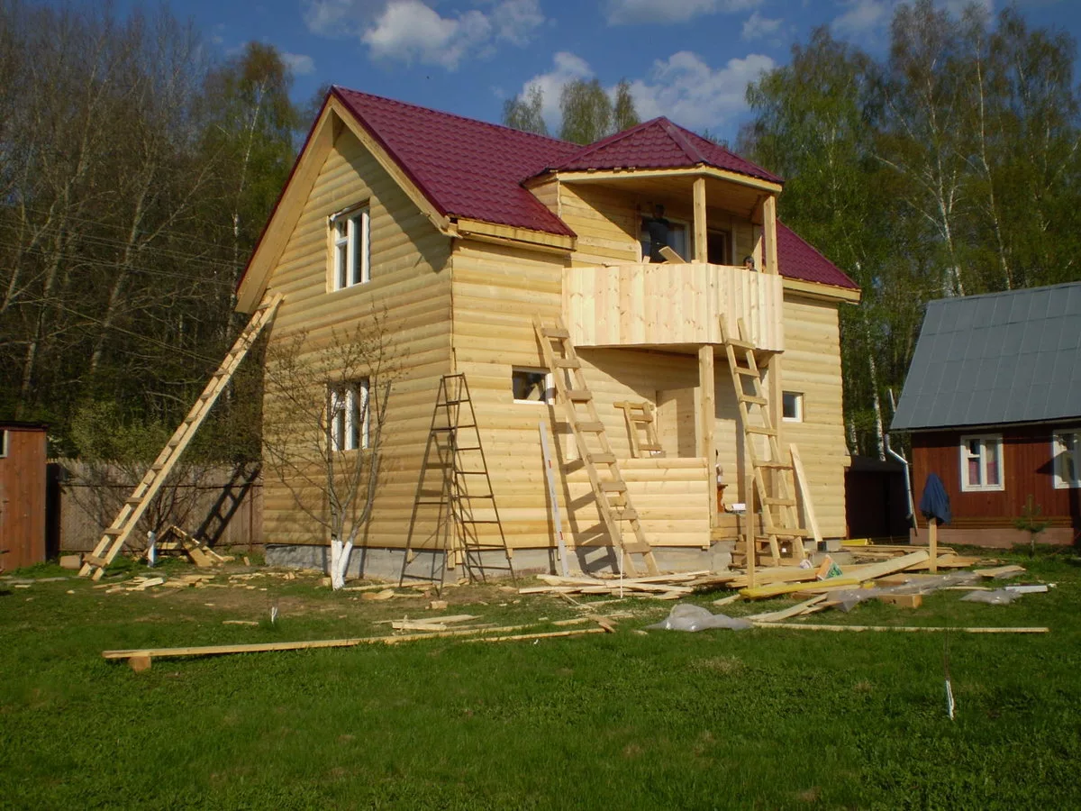 Строительство дома на участке