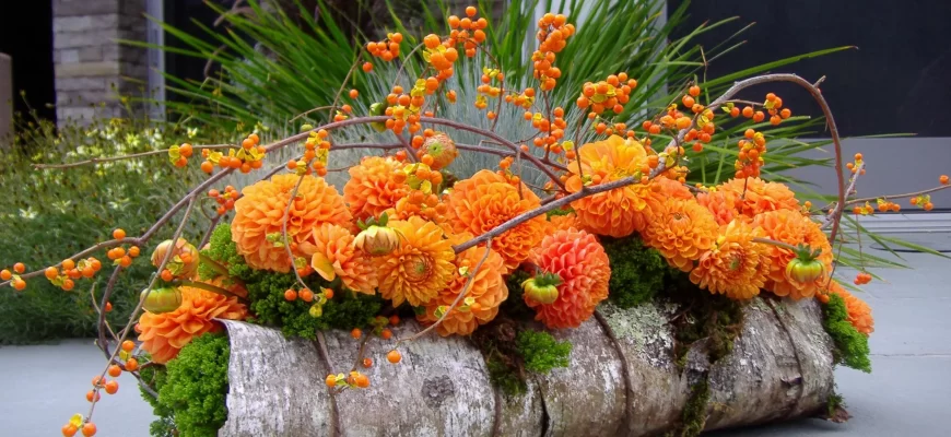 Цветочные композиции с бархатцами