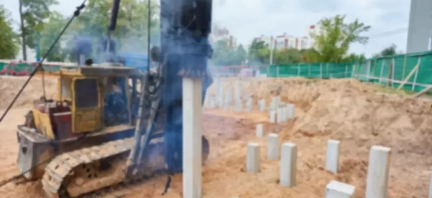 Забивка свай