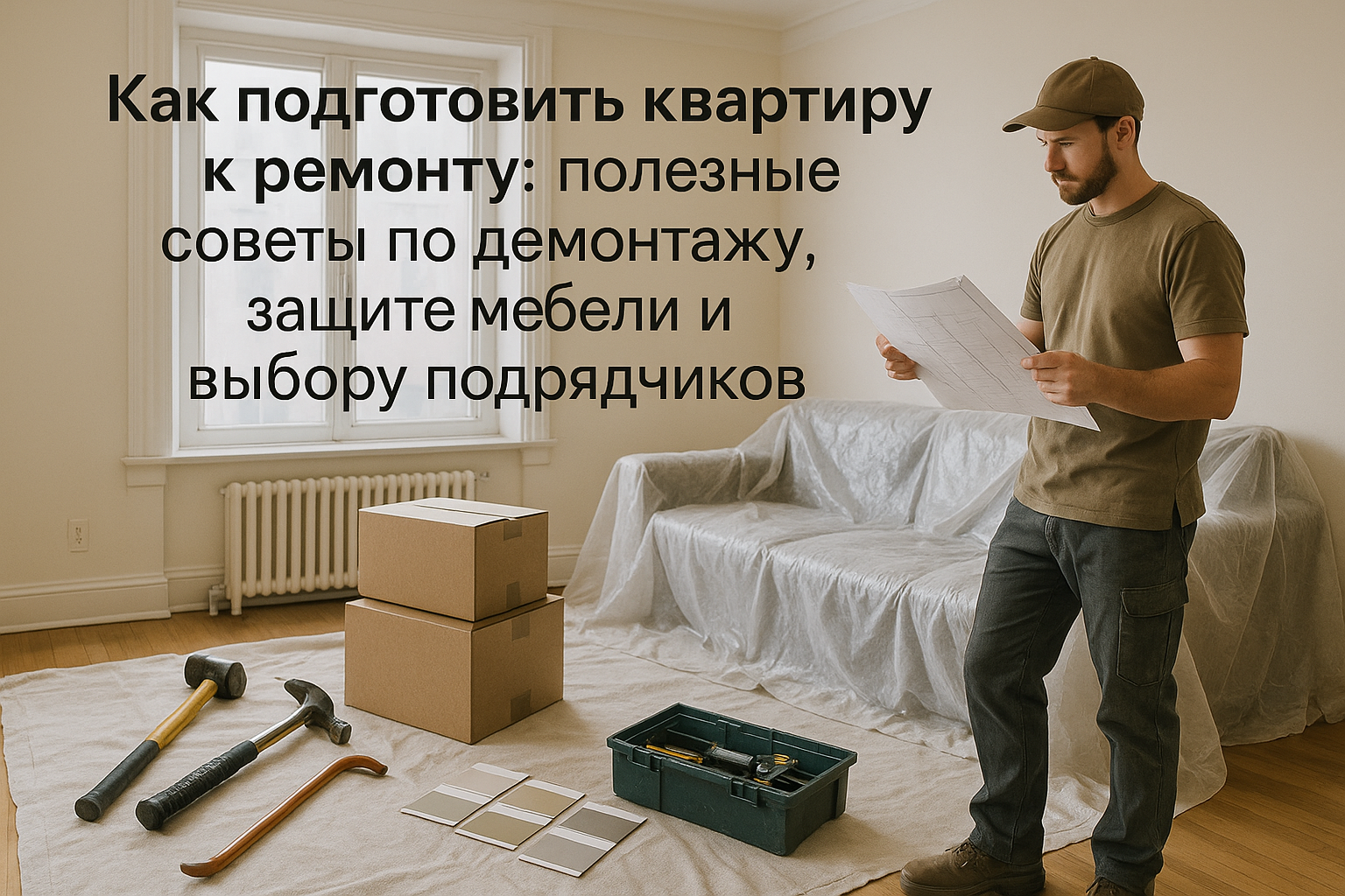 Как подготовить квартиру к ремонту: полезные советы по демонтажу, защите мебели и выбору подрядчиков