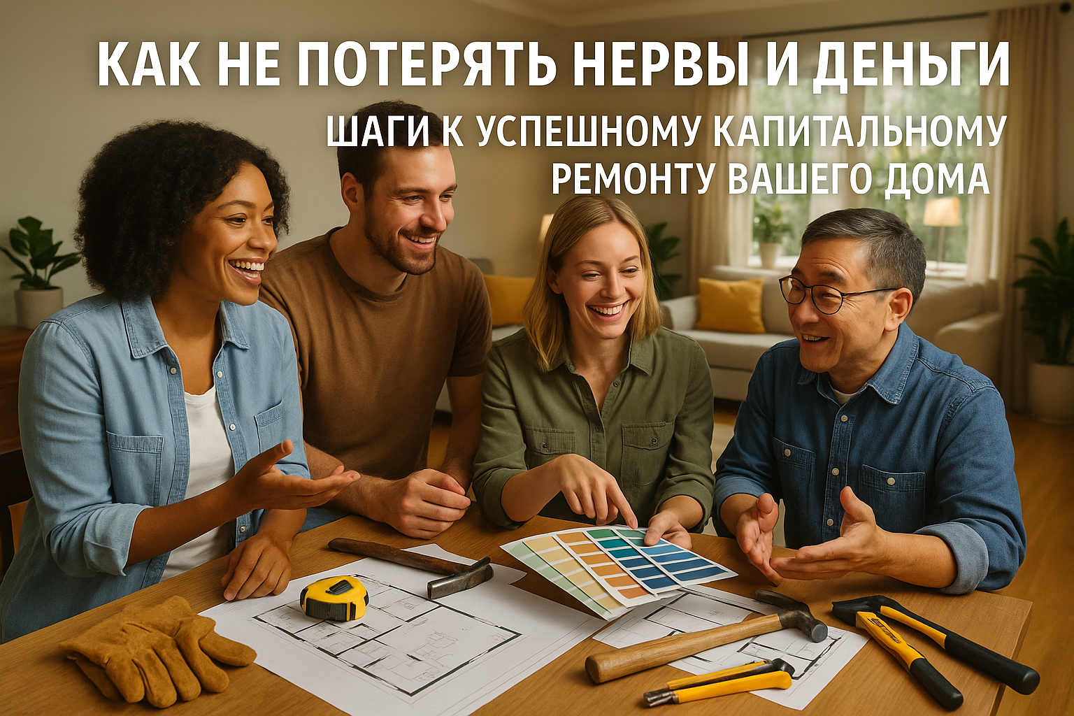 Как не потерять нерв и деньги: шаги к успешному капитальному ремонту вашего дома