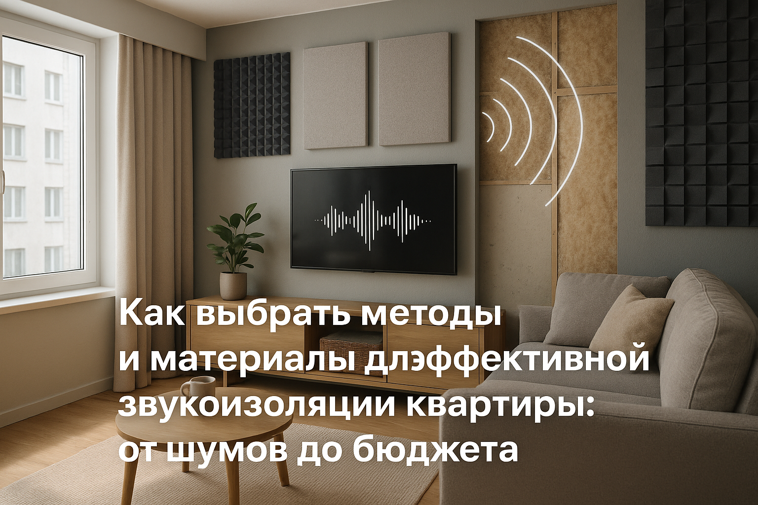 Как выбрать методы и материалы для эффективной звукоизоляции квартиры: от шумов до бюджета