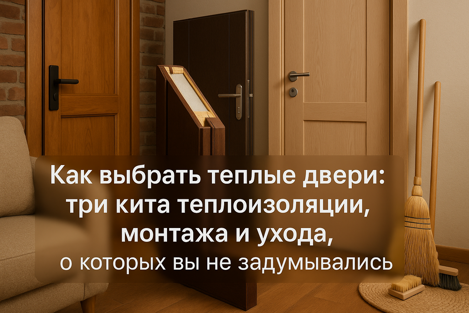 Как выбрать теплые двери: три кита теплоизоляции, монтажа и ухода, о которых вы не задумывались