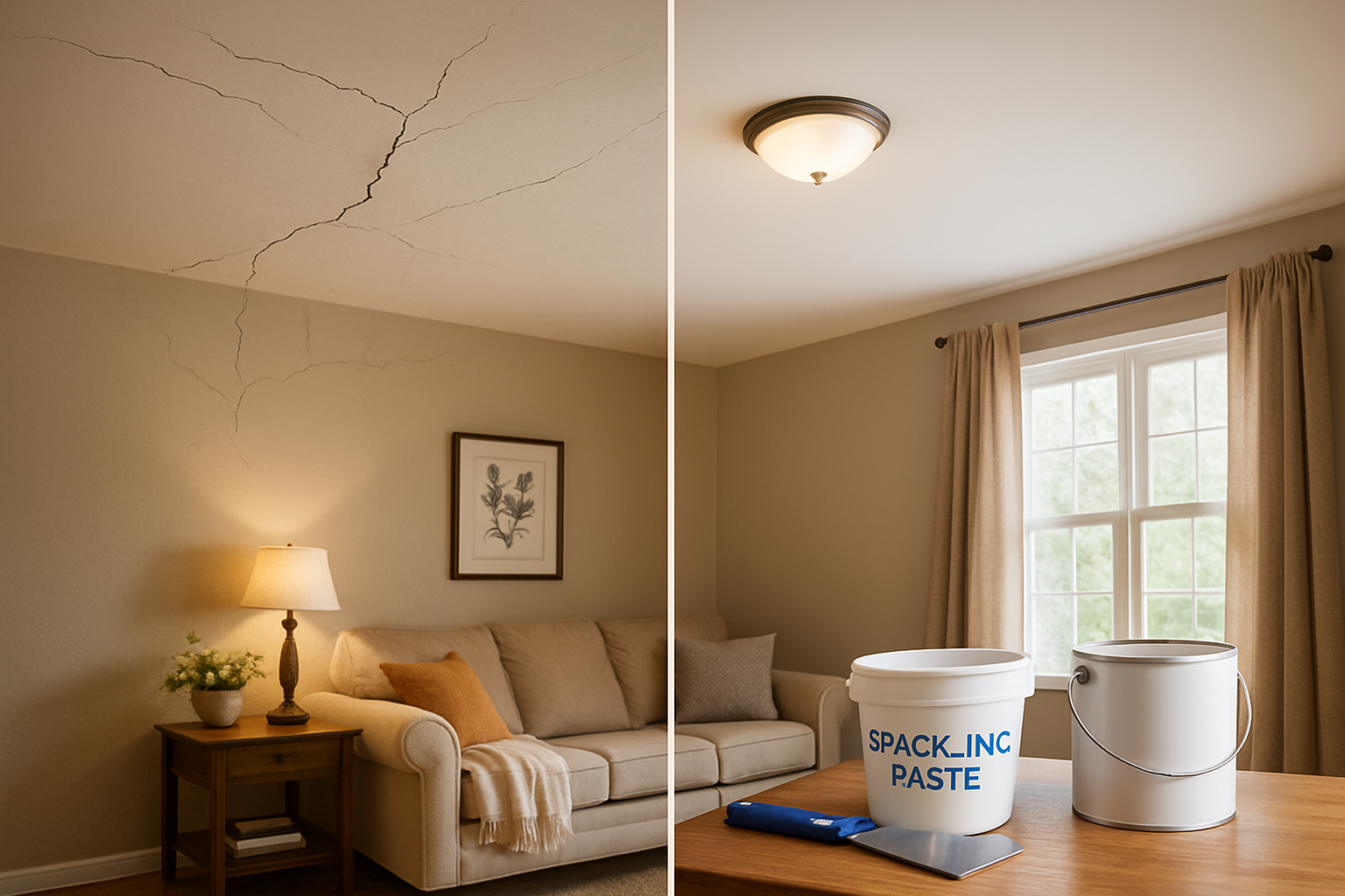 Как скрыть трещины на потолке: основные причины и лучшие материалы для ремонта