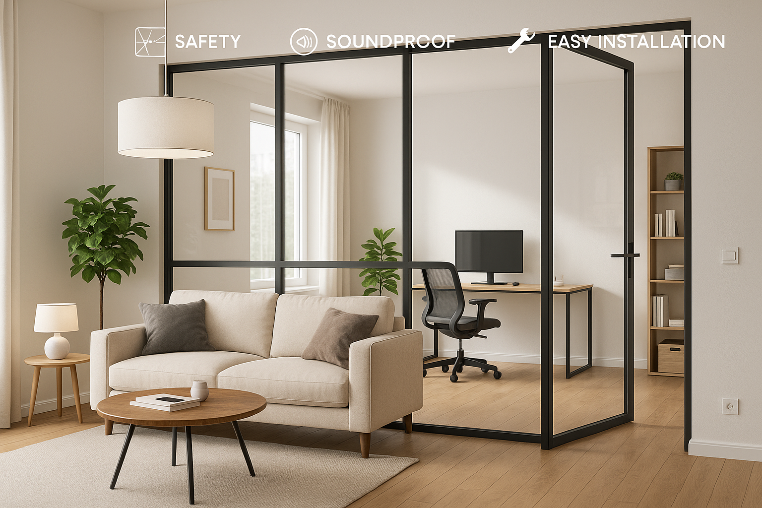 Как выбрать стеклянные перегородки для дома: безопасность, звукопизоляция и установка без лишних хлопот Как выбрать стеклянные перегородки для дома: безопасность, звукопизоляция и установка без лишних хлопот