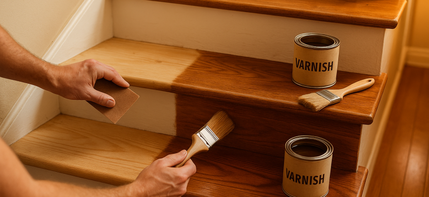 obnovlenie_derevyannoy_lestnitsy_shlifovka_lakirovka