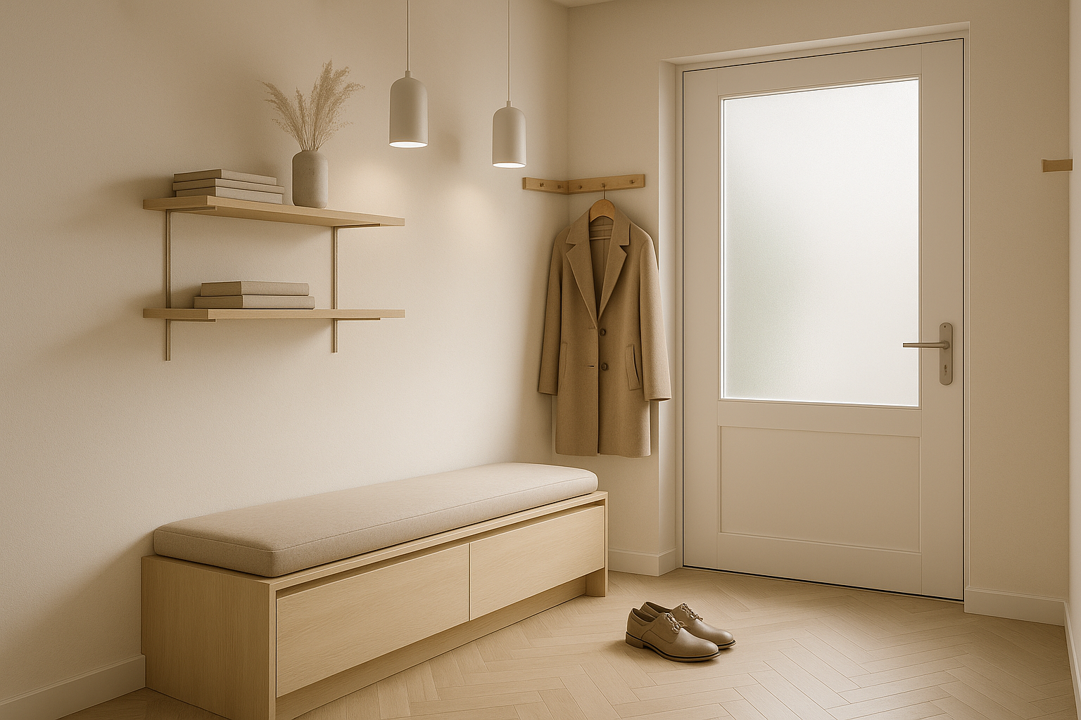 Как создать стильный и практичный интерьер прихожей с минимализмом: цвет, мебель-трансформеры и освещение
