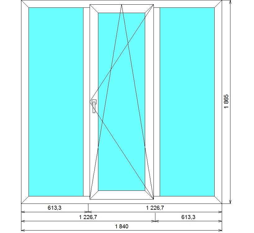 Какими могут быть размеры балконных окон?