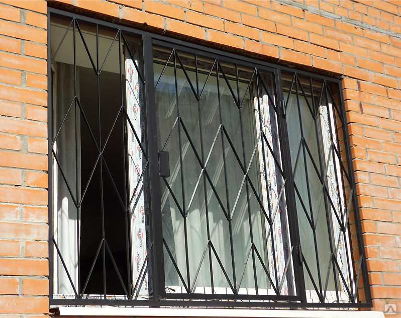 Примерная цена металлических решеток на окна:
